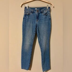 OLD NAVY - Pop Icon Skinny Mid-Rise Light Blue Skinny Jeans - 6 Short
